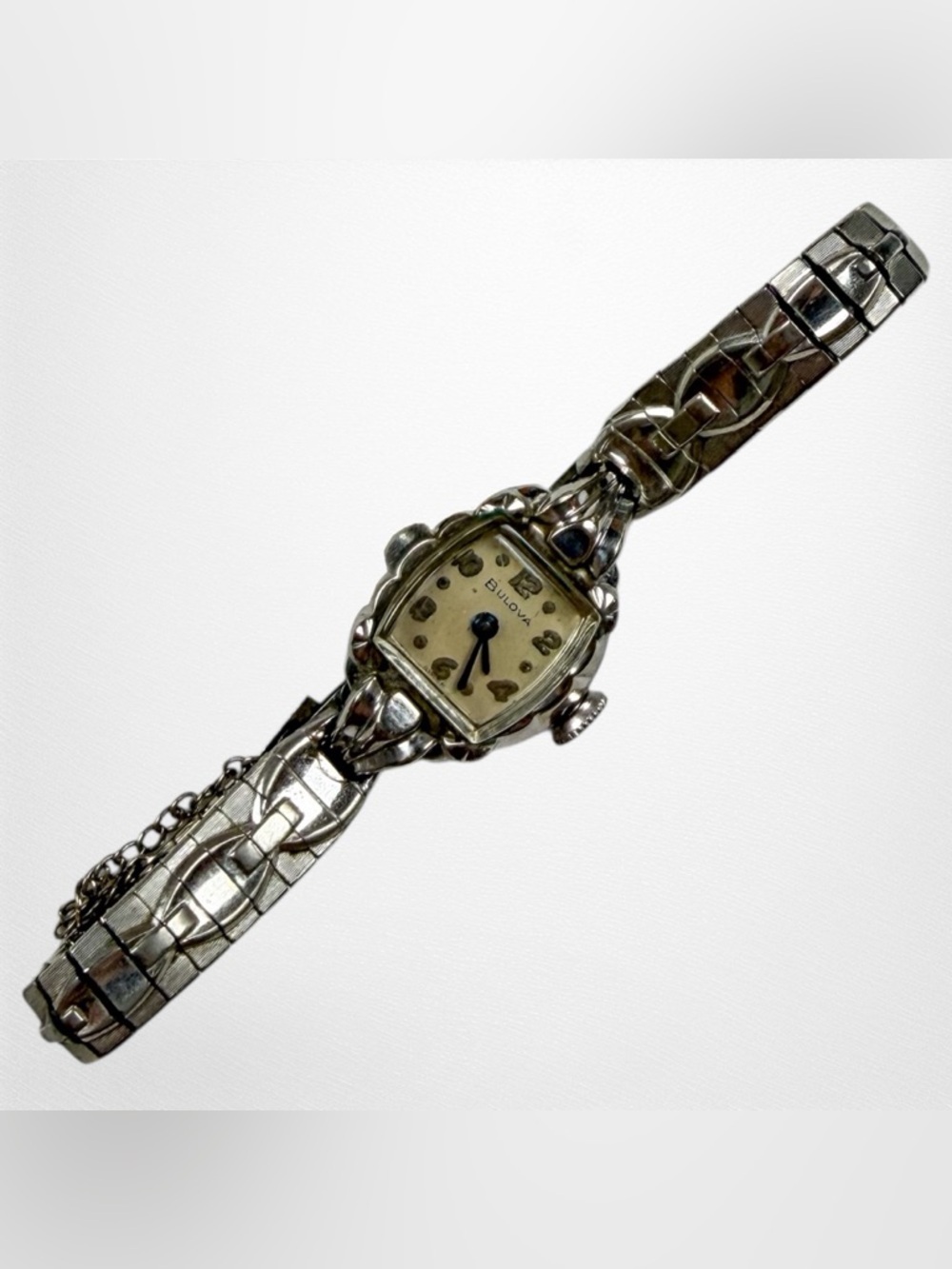Vintage Bulova Dainty Silver Watch